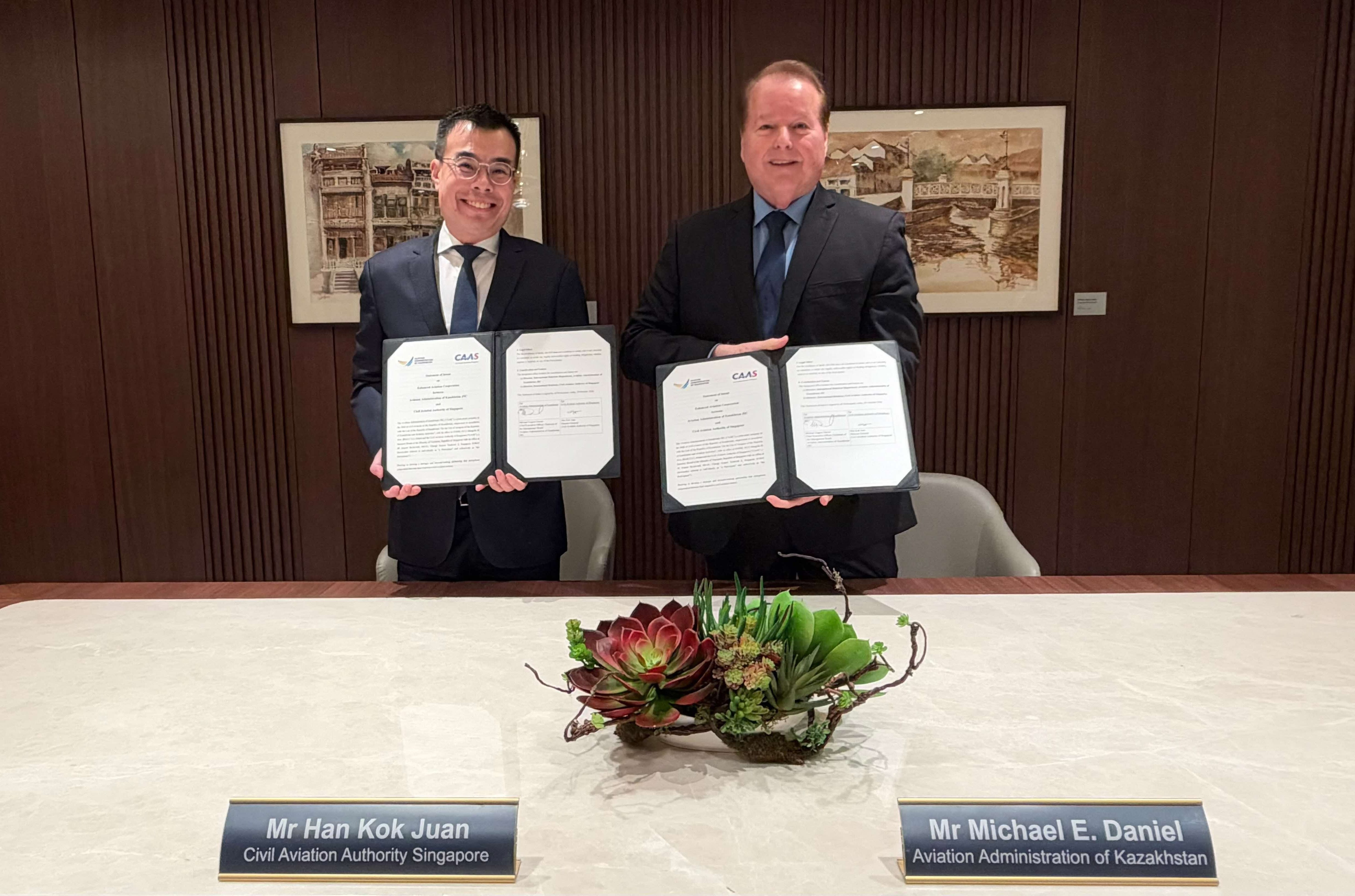 Singapore and Kazakhstan Elevate Technical Cooperation in Civil Aviation